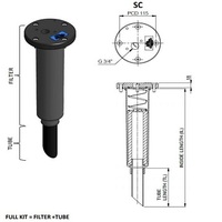 dimensiones del filtro